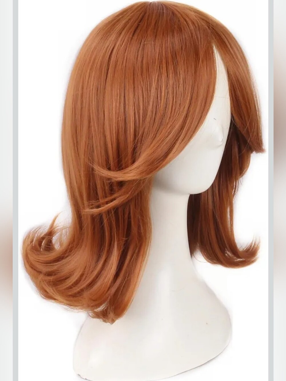 Cosplay Wig For Women Adult Princess, 50s 60s 70s Retro Brown Red Flip Bob Wigs